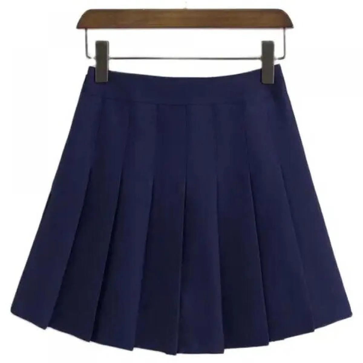 2023 nuova primavera gonne a pieghe a vita alta gonne di jeans Harajuku uniforme scolastica gonna da marinaio solida A Line