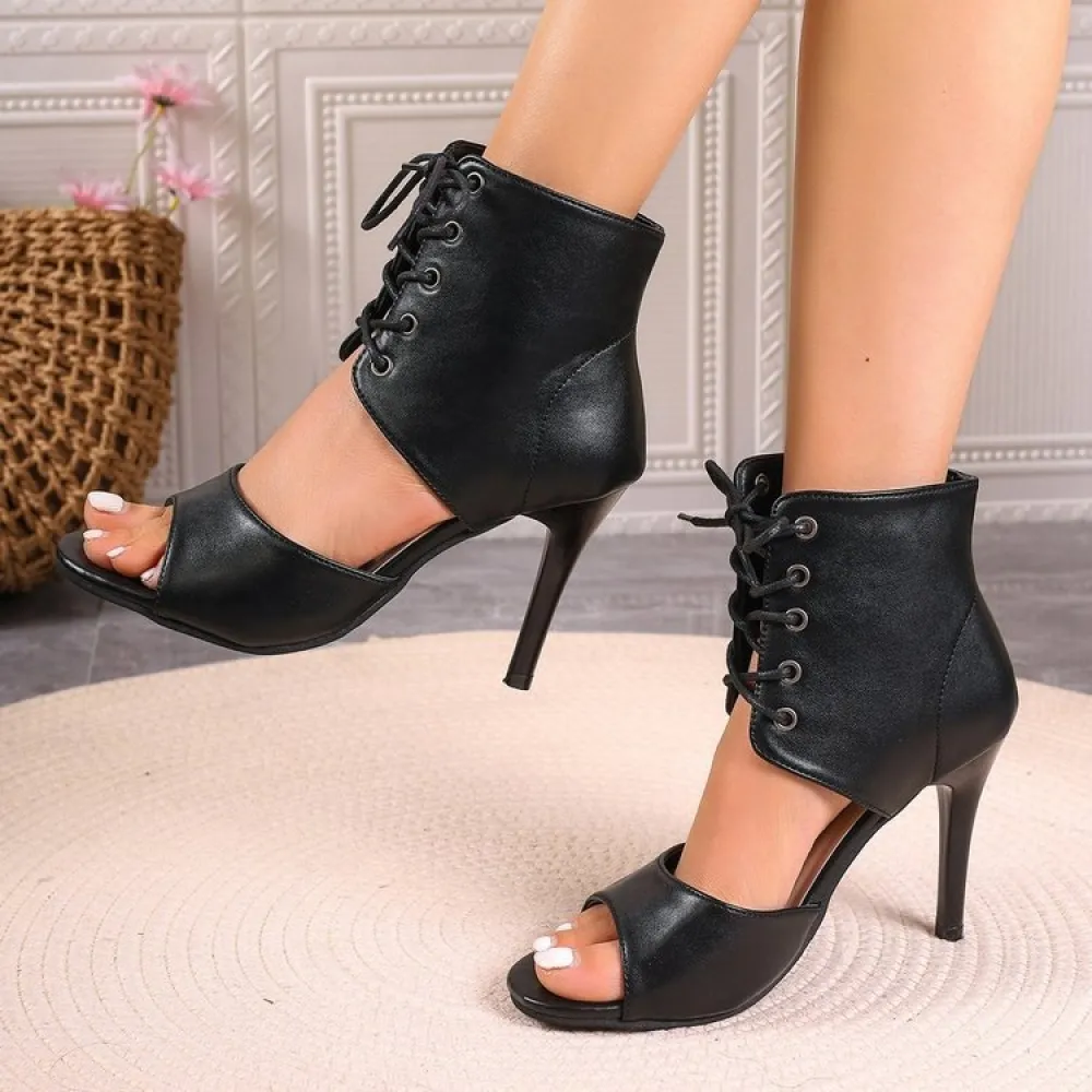 2024 Primavera Nuovi sandali romani con tacco a spillo Scarpe da donna con tacco alto di grandi dimensioni Taglia 43