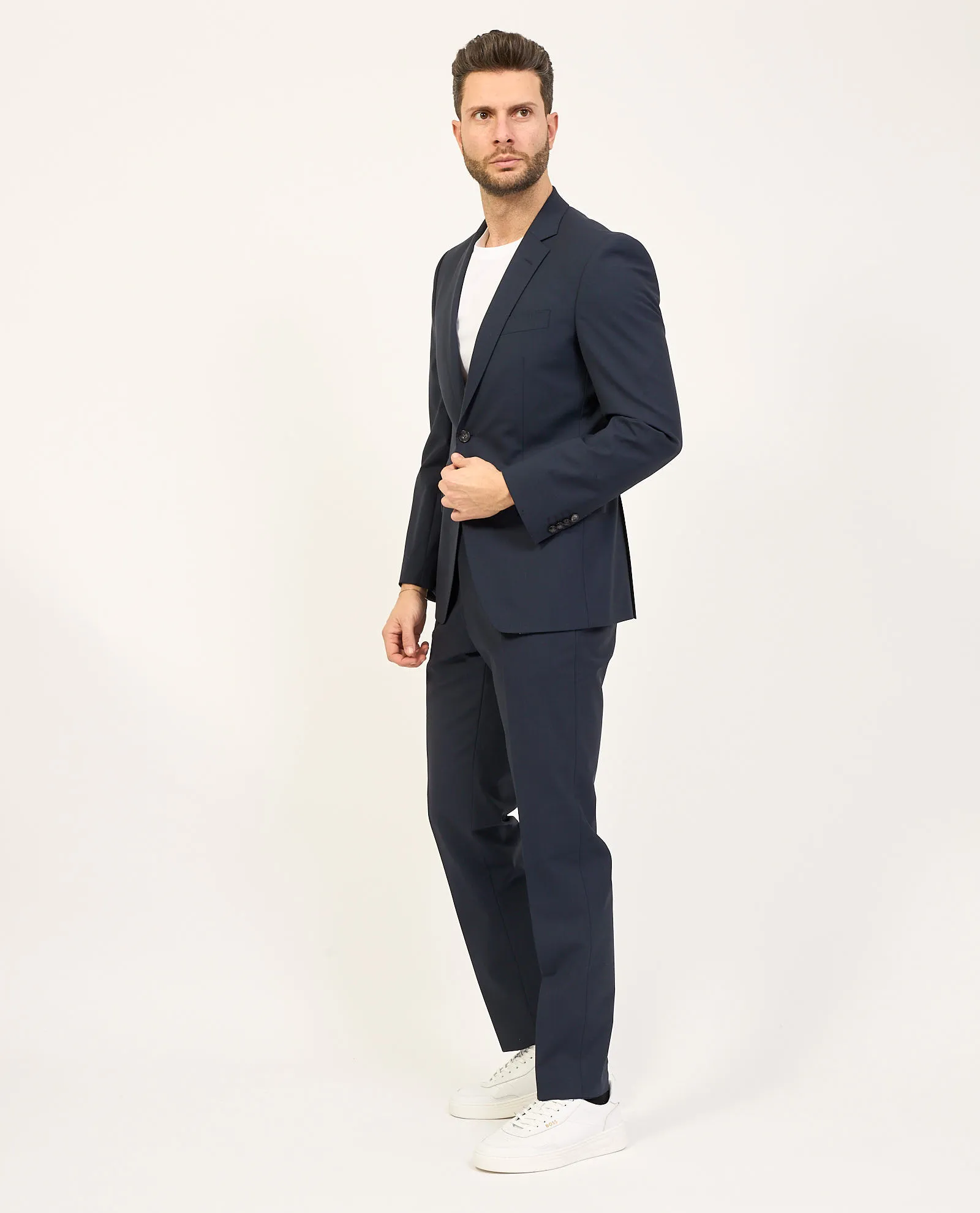 Abito uomo Boss slim fit in tessuto elasticizzato