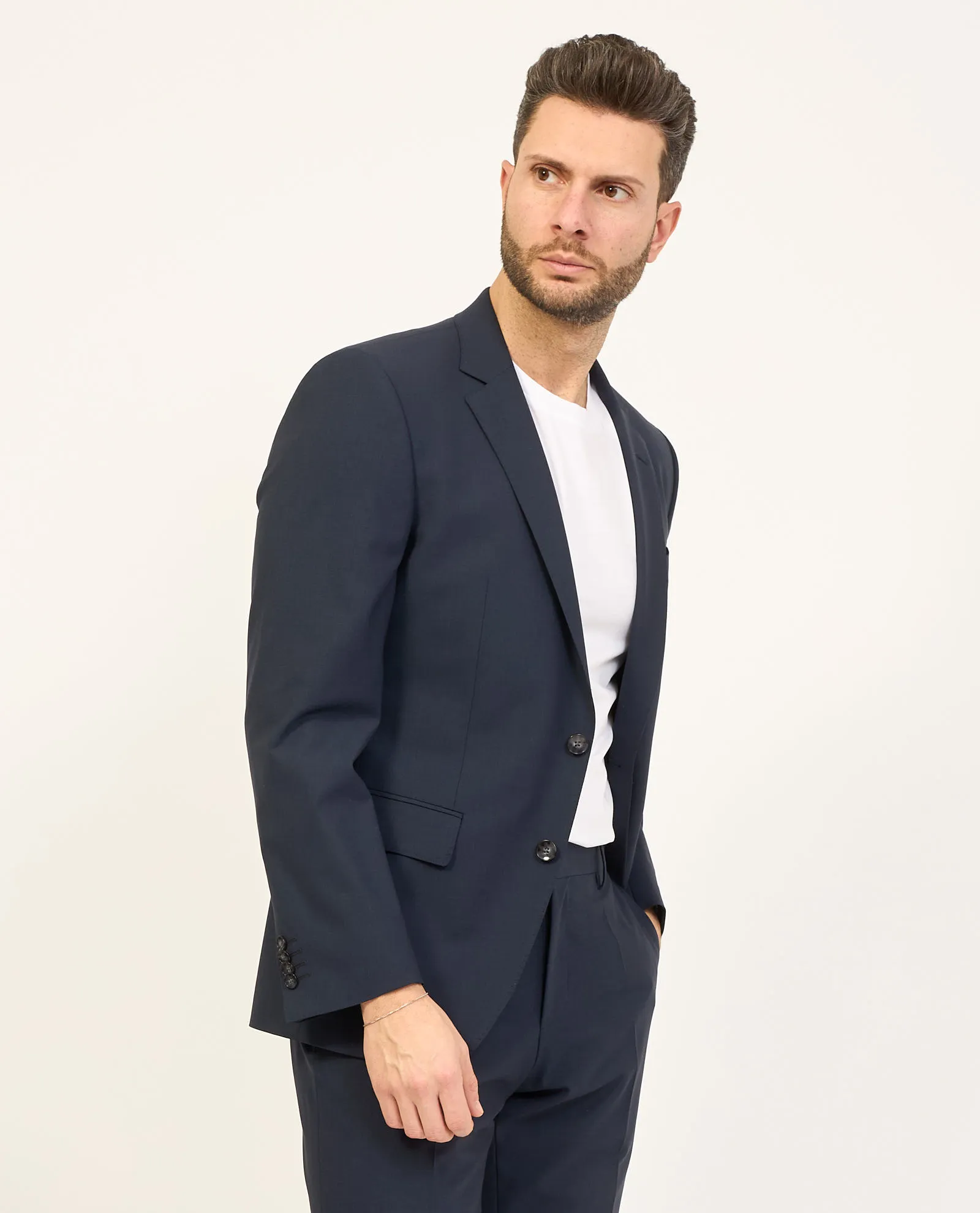 Abito uomo Boss slim fit in tessuto elasticizzato