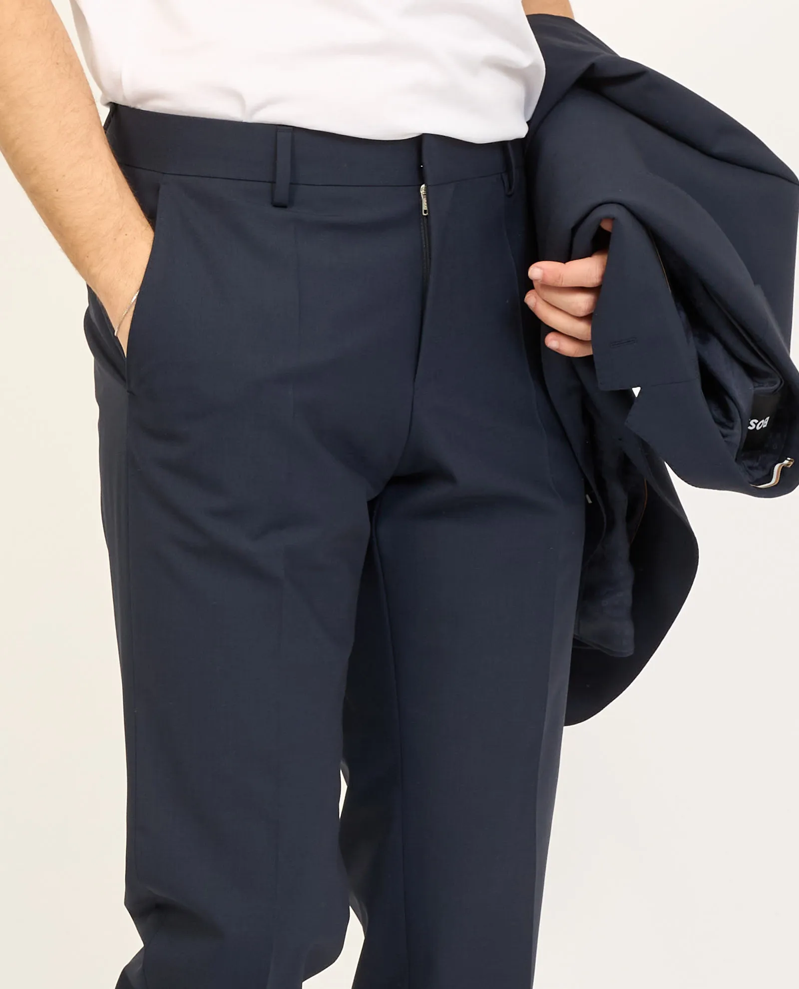Abito uomo Boss slim fit in tessuto elasticizzato