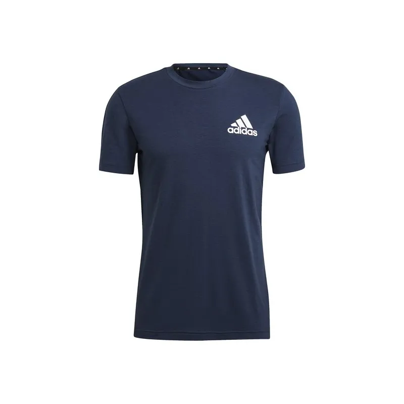 ADIDAS DESIGNED 2 MOVE AEROREADY MOTION TEE MAGLIA TECNICA PADEL TENNIS TRAINING - BLU SCURO