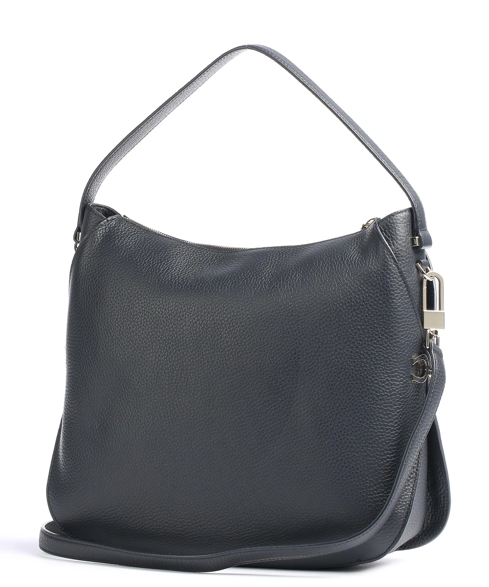  Aigner Milano M Borsa hobo pelle di vacchetta grana navy  