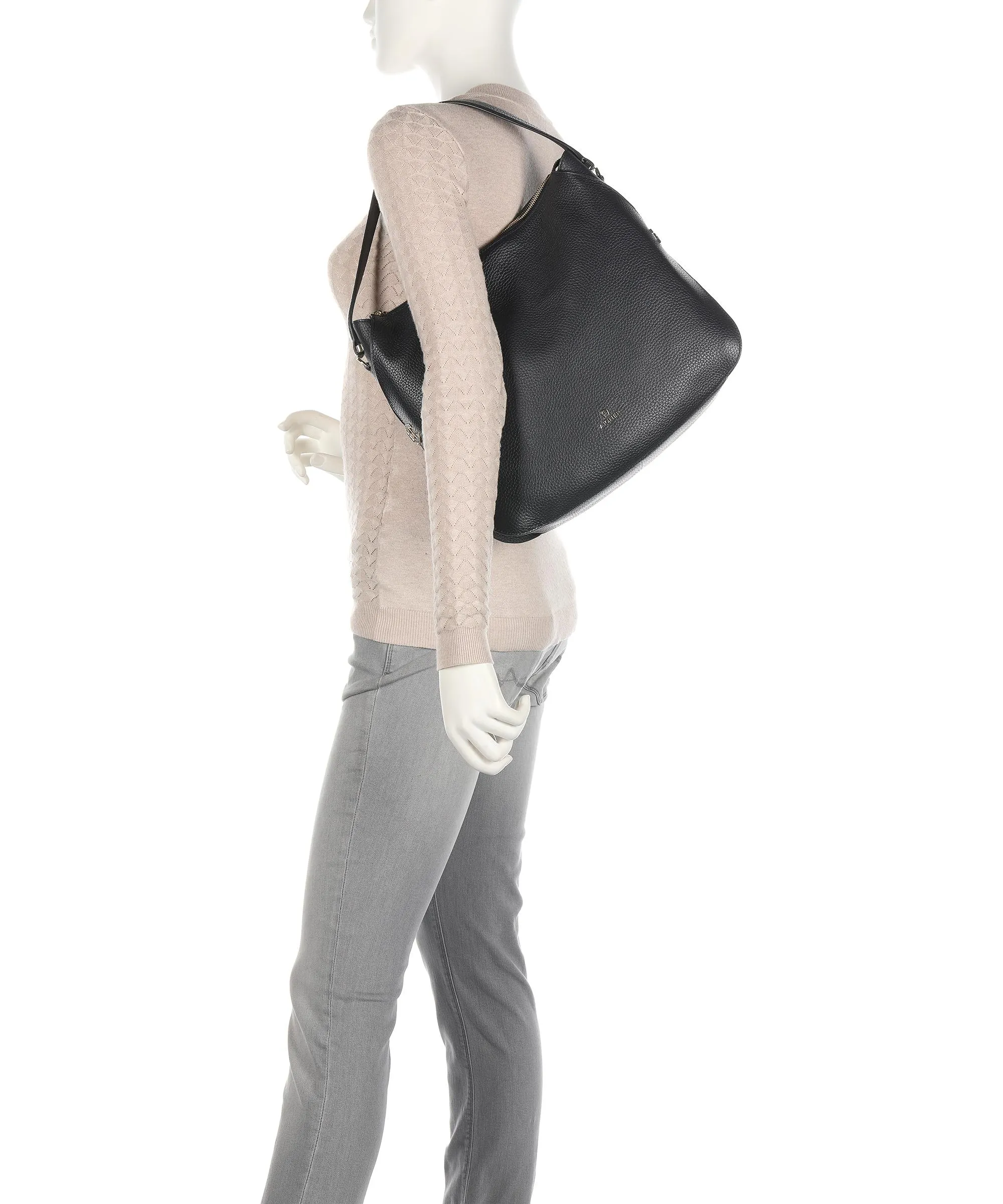 Aigner Milano M Borsa hobo pelle di vacchetta grana navy  