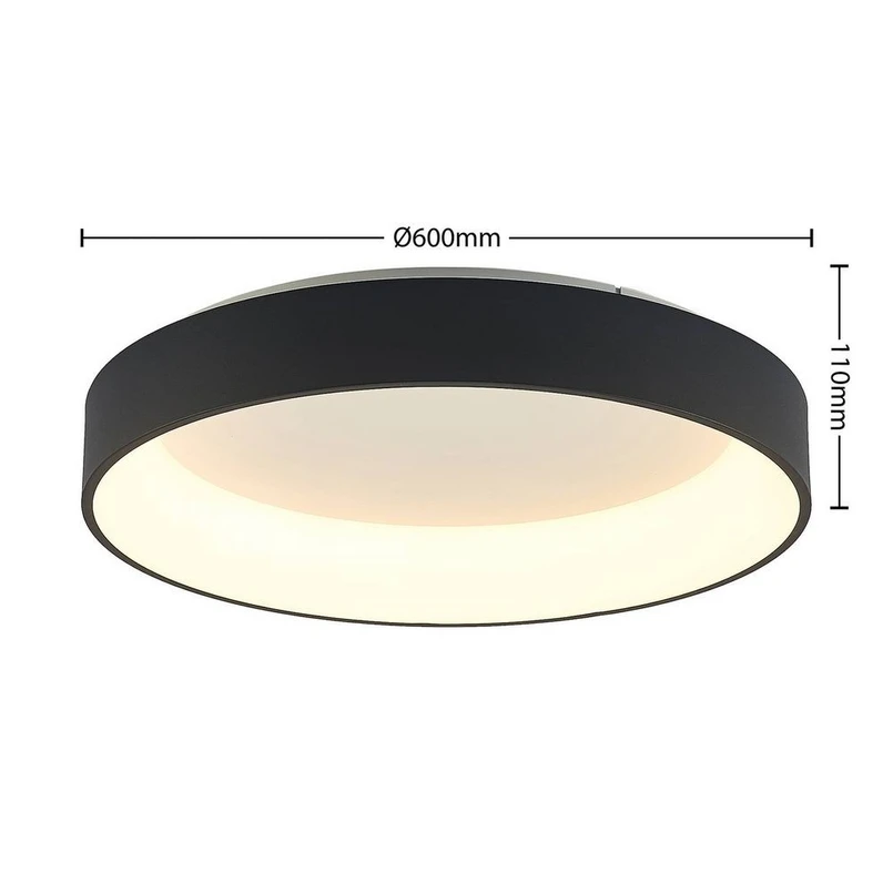 Aleksi Round LED Plafoniera Ø60 Black - Arcchio | Acquista online