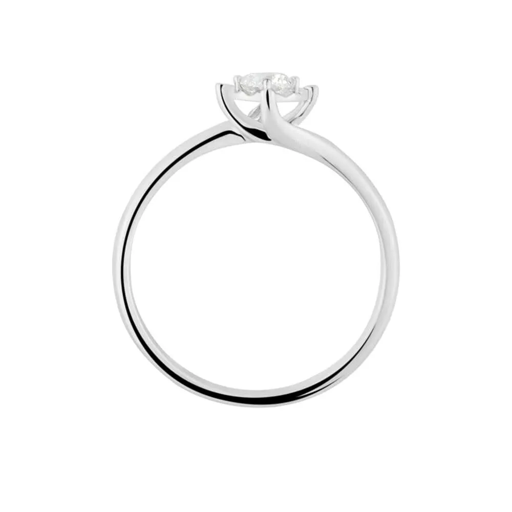 Anello Solitario Valentino Diamotion Oro Bianco 750/1000 Diamante Bianco 0,2 ct 1670192