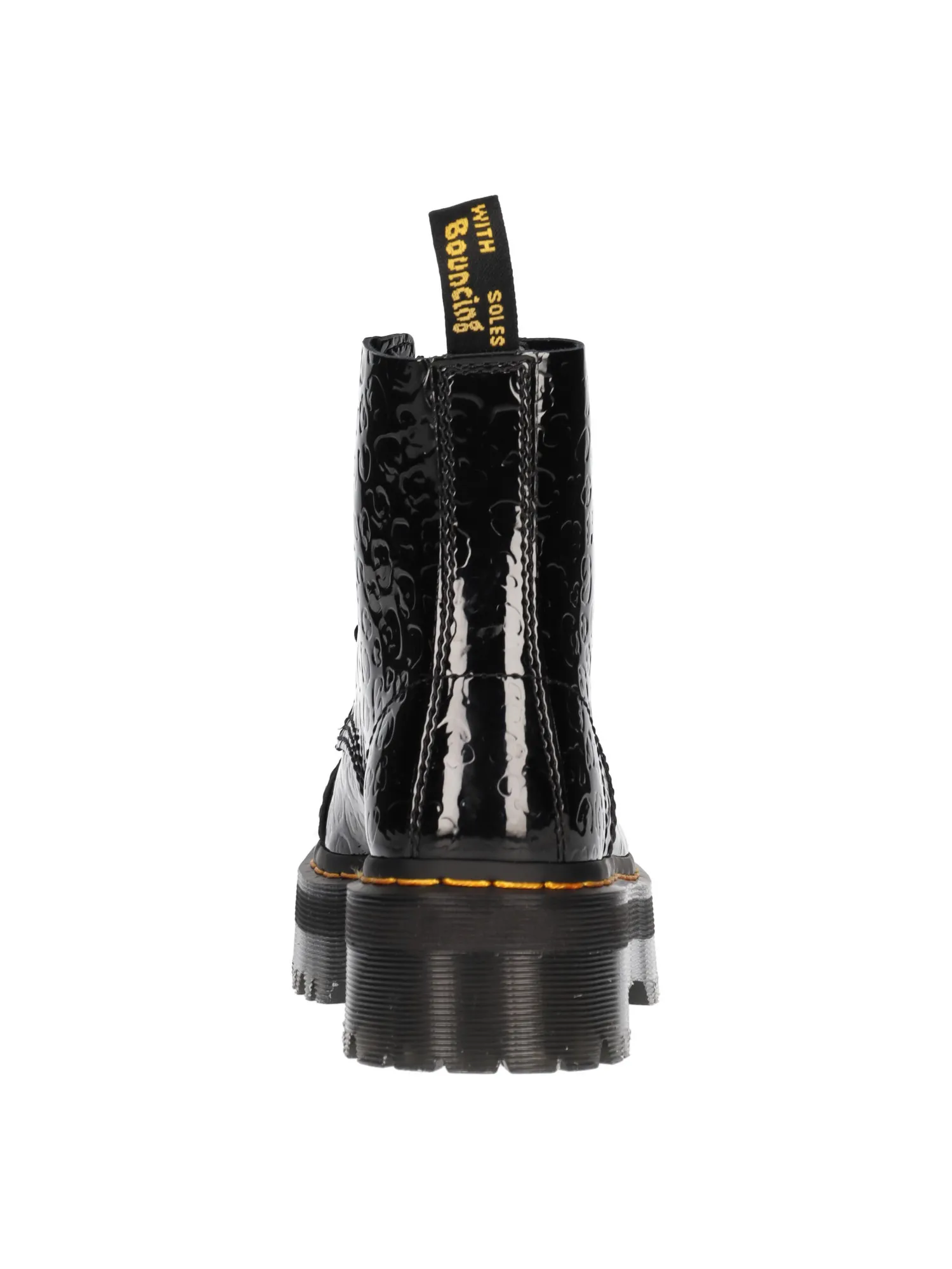 Anfibio platform Dr Martens Sinclair patent lamper da donna nero