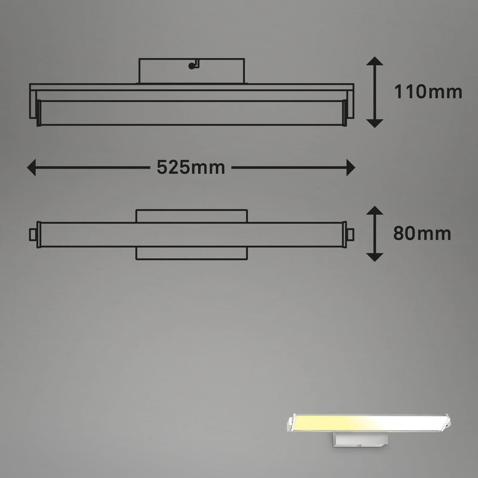 Applique a LED Udonga, orientabile, CCT, Dime, nichel