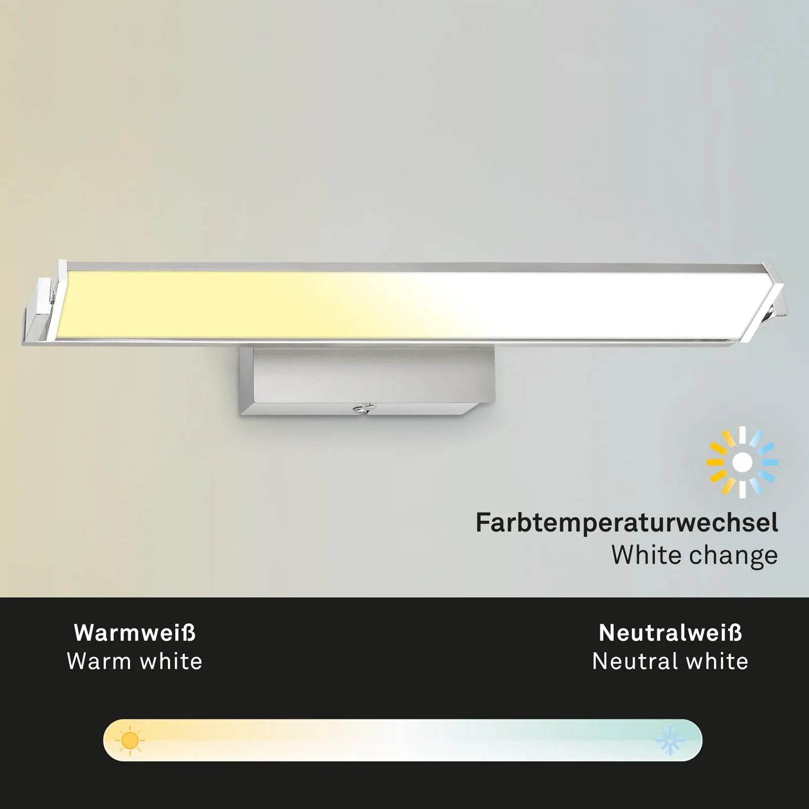 Applique a LED Udonga, orientabile, CCT, Dime, nichel