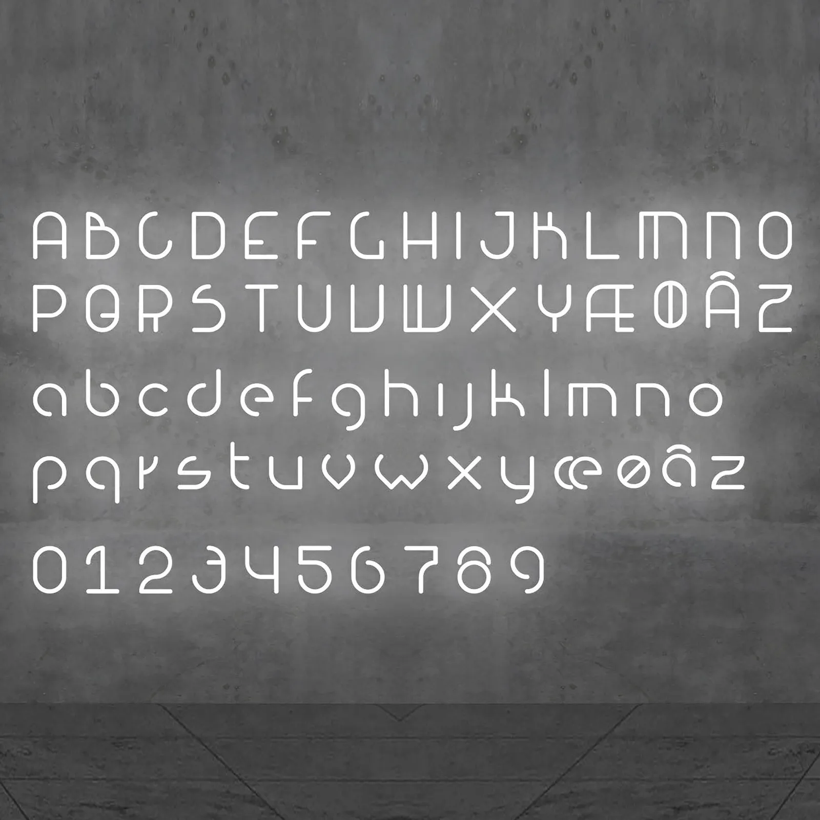 Artemide Alphabet of Light parete minuscola h