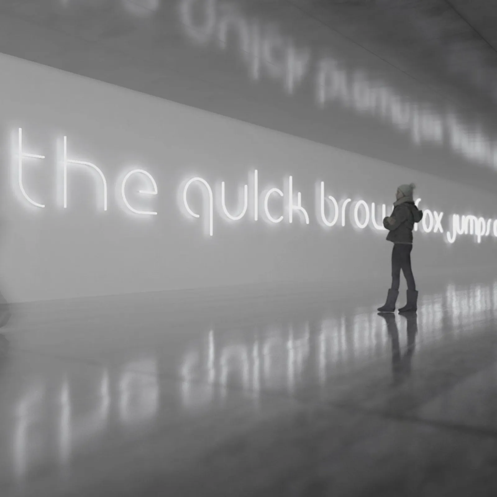 Artemide Alphabet of Light parete minuscola h