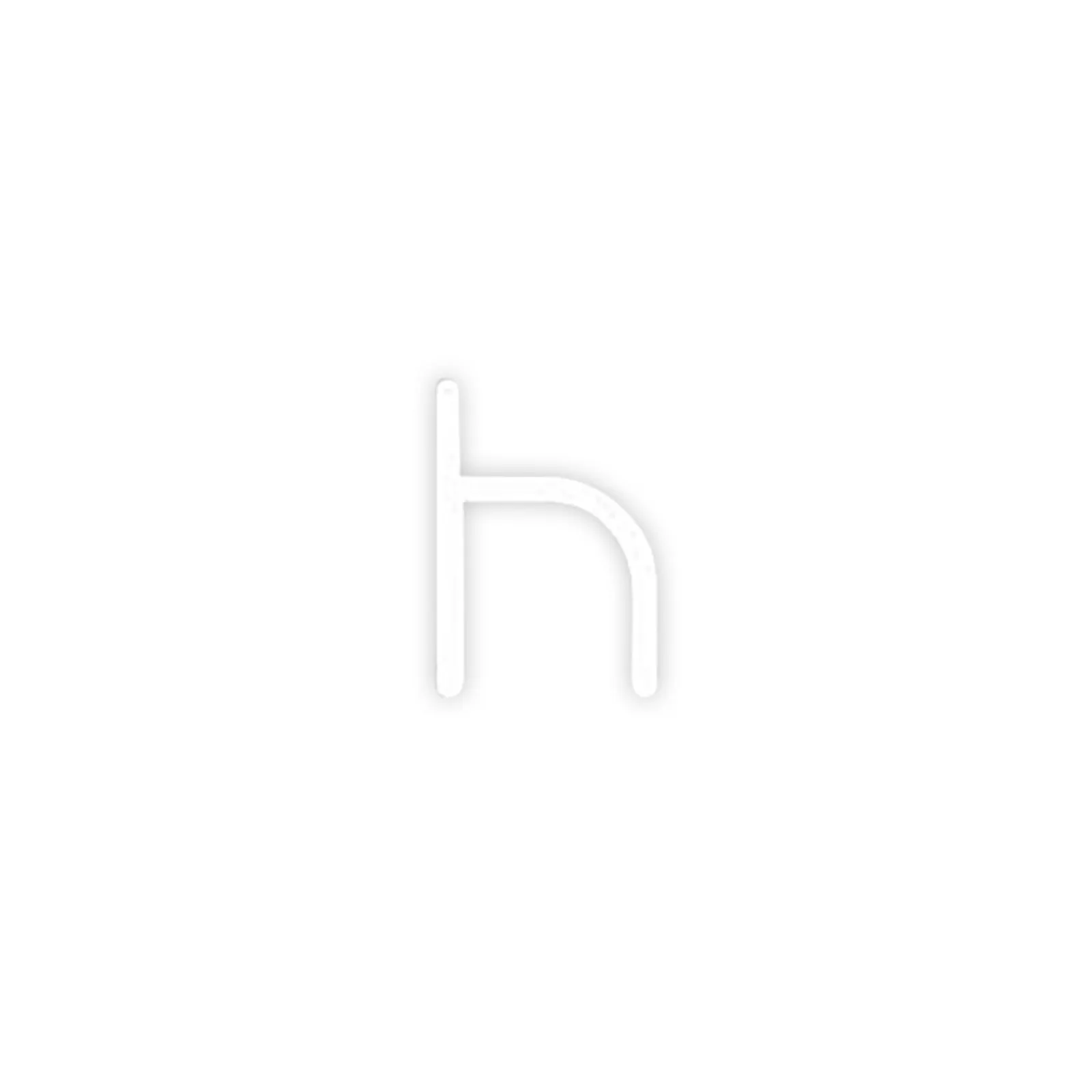 Artemide Alphabet of Light parete minuscola h