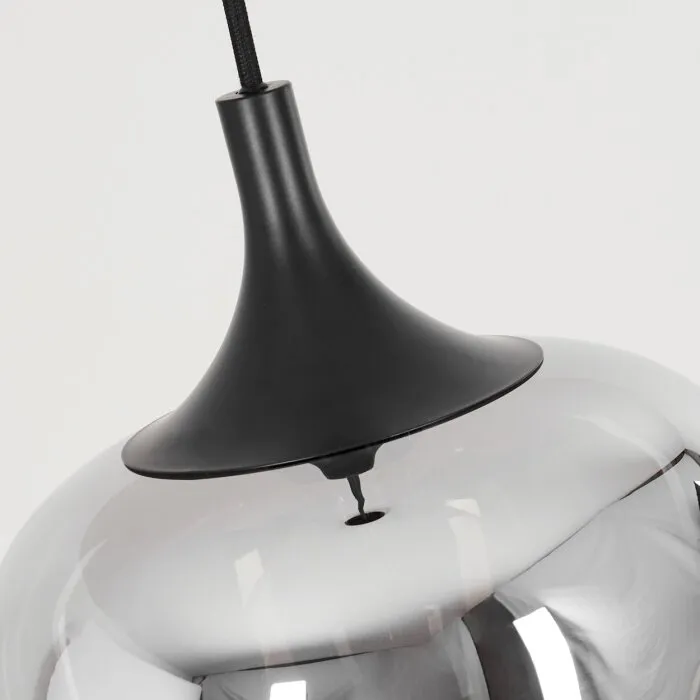 Azurara Lampadario a sospensione Nero, 1-Luce