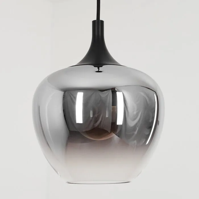 Azurara Lampadario a sospensione Nero, 1-Luce