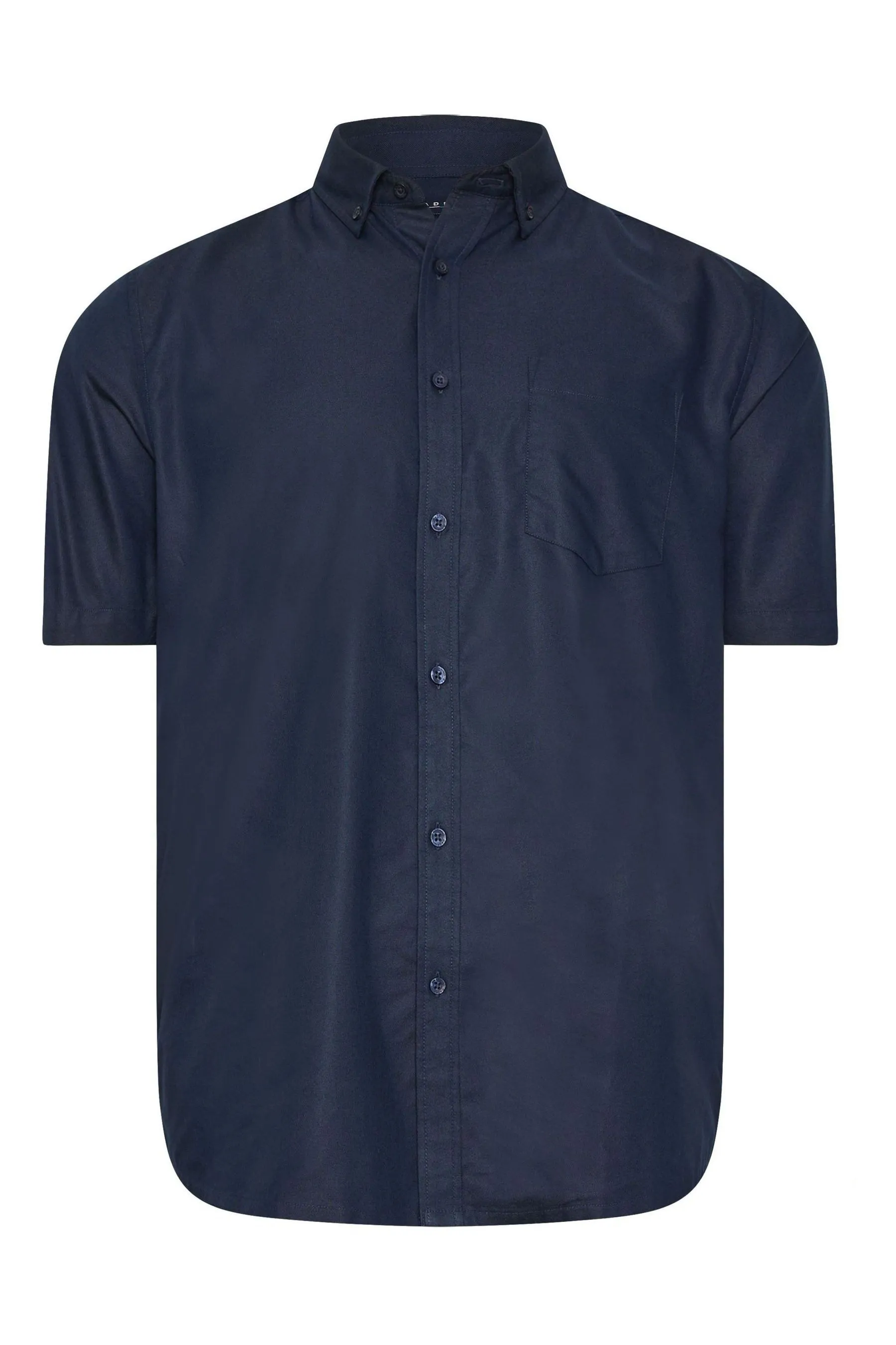BadRhino Big & Tall - Camicia in Manica corta Oxford cotone pregiato