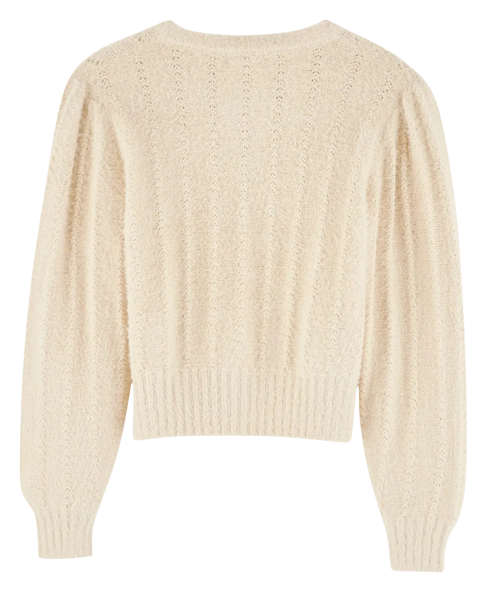  BELLEROSE   GOLTER - Cardigan diritto traforato | Beige