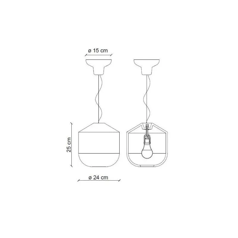 Bellota C2540 lampada a sospensione 53W E27