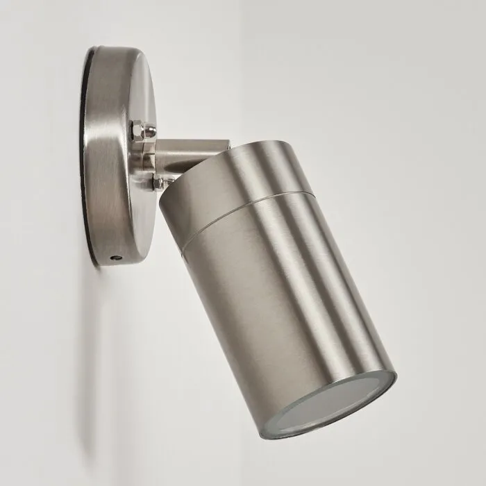 Bessiebelle Applique da esterno Acciaio inox, Bianco, 1-Luce