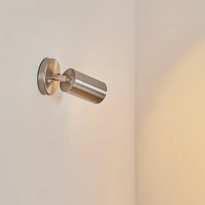 Bessiebelle Applique da esterno Acciaio inox, Bianco, 1-Luce