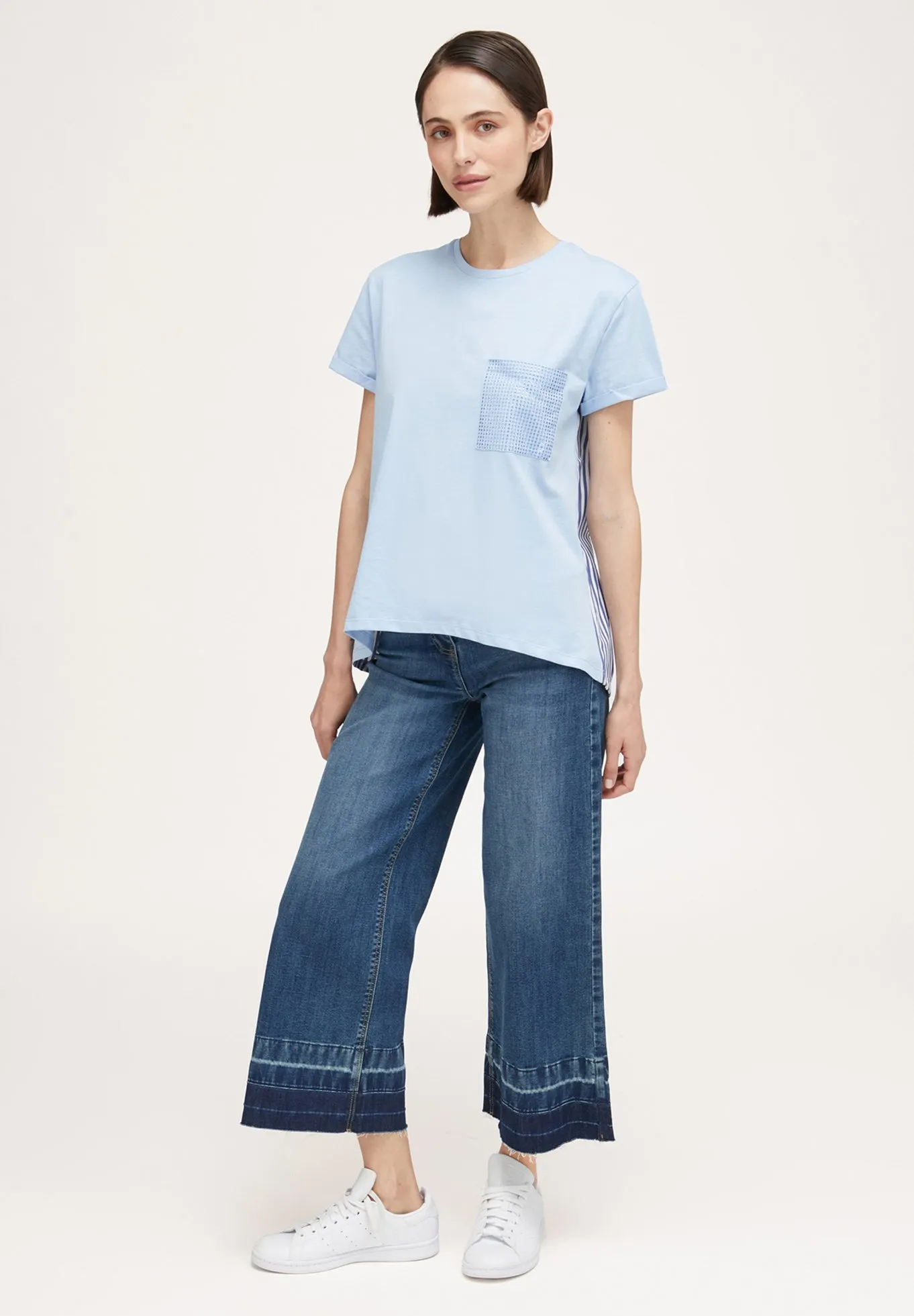 BIMATERICA CON TASCA STRASS - T-shirt con stampa