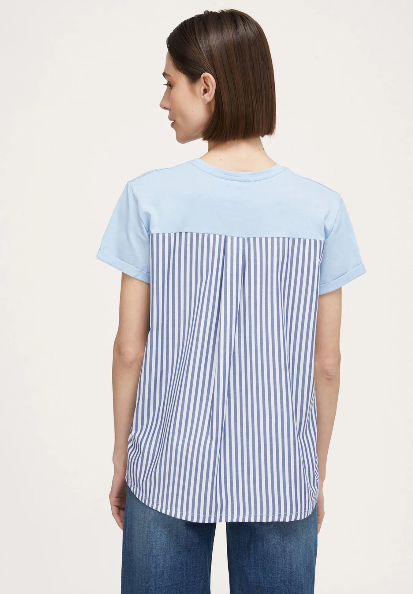 BIMATERICA CON TASCA STRASS - T-shirt con stampa