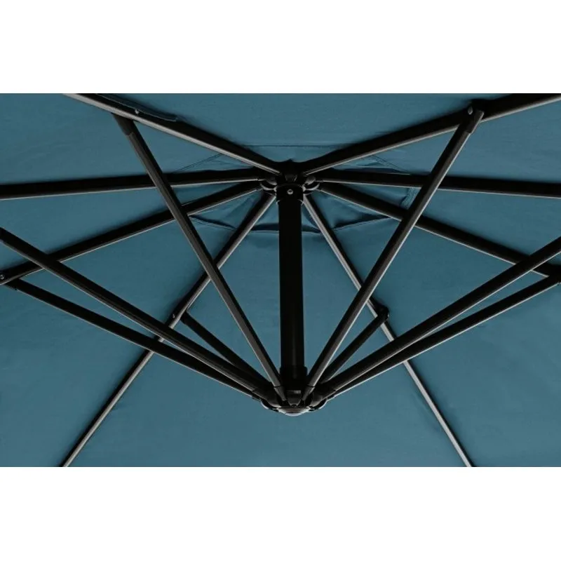 Bizzotto outdoor Ombrellone braccio Texas 3m antracite/pavone