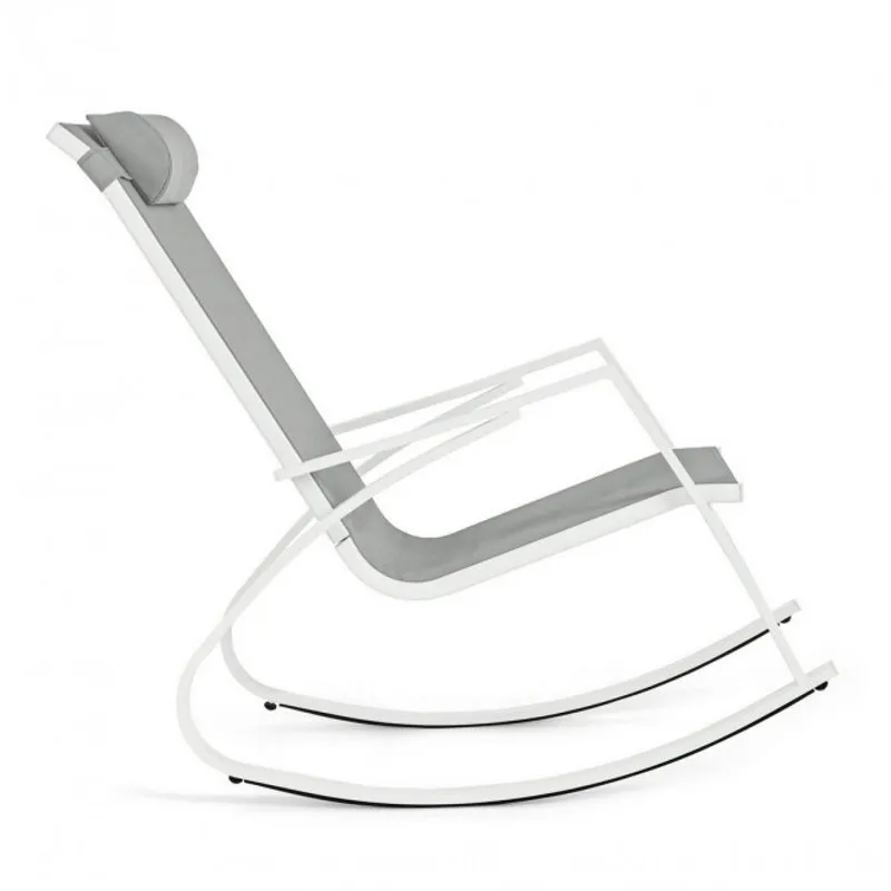 Bizzotto outdoor Poltrona dondolo c-p demid bianco ja16