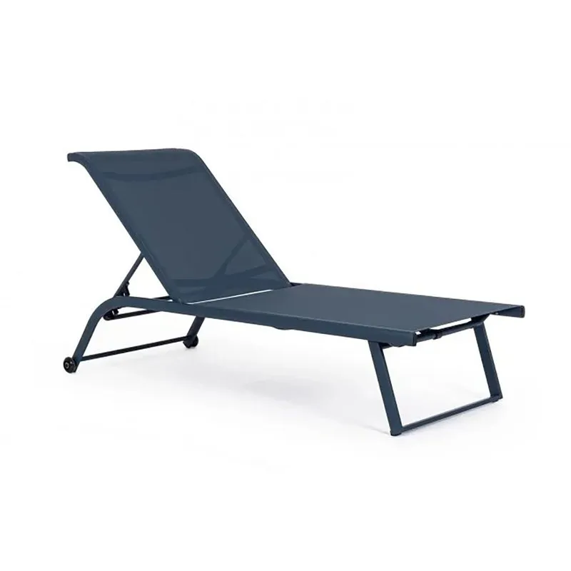 Bizzotto outdoor Set 2 lettini con ruote Taylor navy
