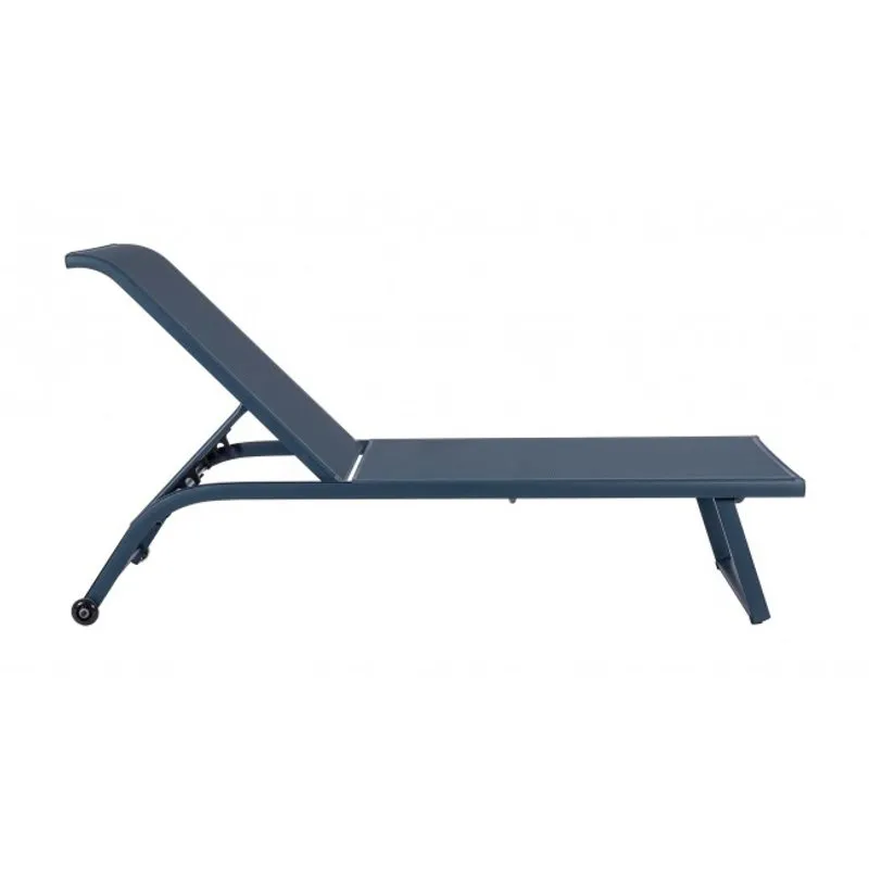 Bizzotto outdoor Set 2 lettini con ruote Taylor navy