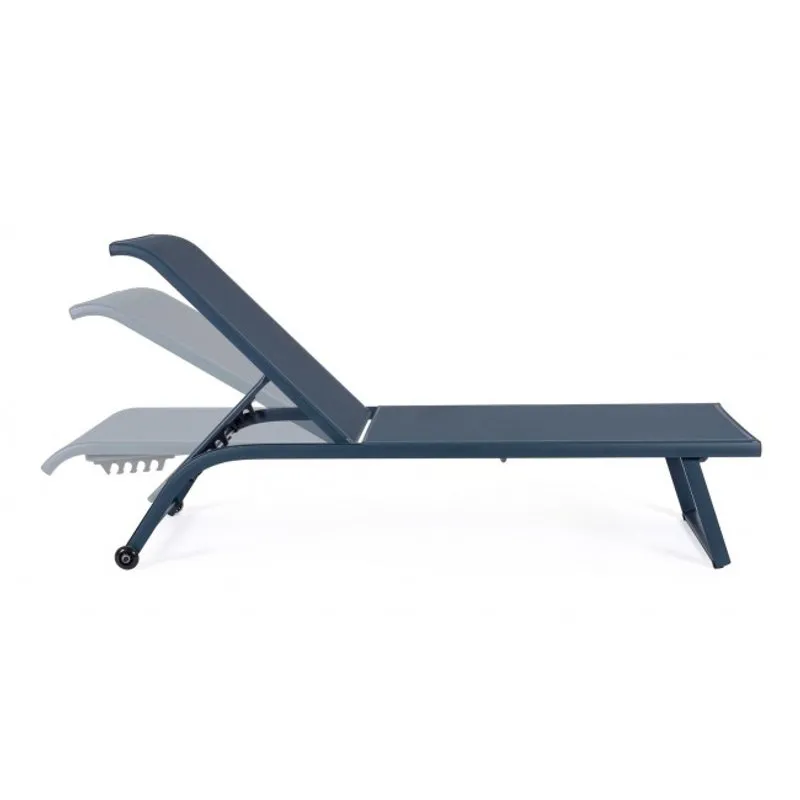 Bizzotto outdoor Set 2 lettini con ruote Taylor navy