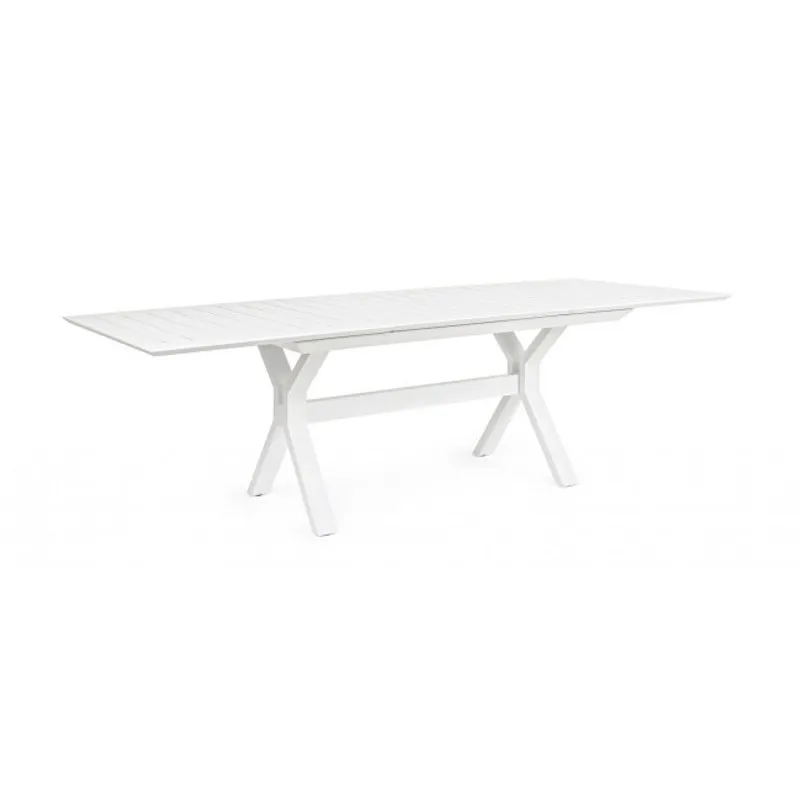 Bizzotto outdoor Tavolo allungabile Kenyon 180-240x100 bianco cx21