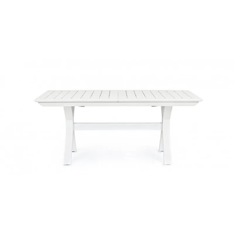Bizzotto outdoor Tavolo allungabile Kenyon 180-240x100 bianco cx21