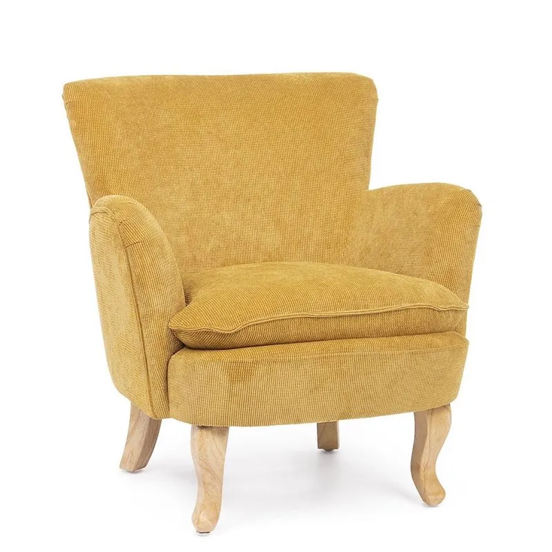 Bizzotto Poltrona Chenille ocra