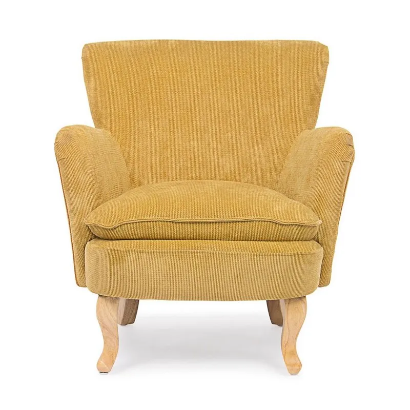 Bizzotto Poltrona Chenille ocra