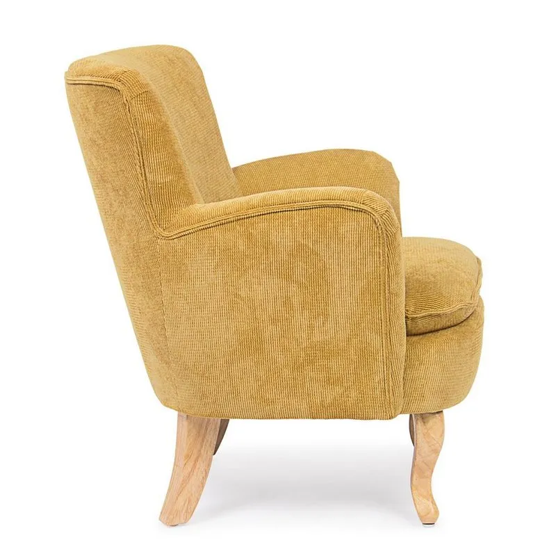 Bizzotto Poltrona Chenille ocra