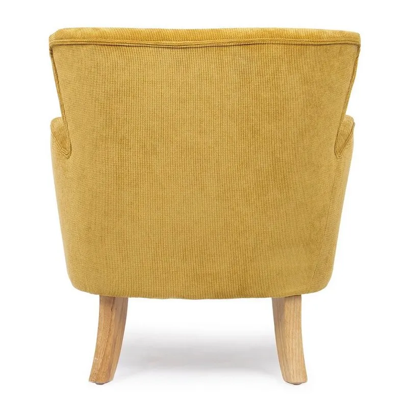 Bizzotto Poltrona Chenille ocra