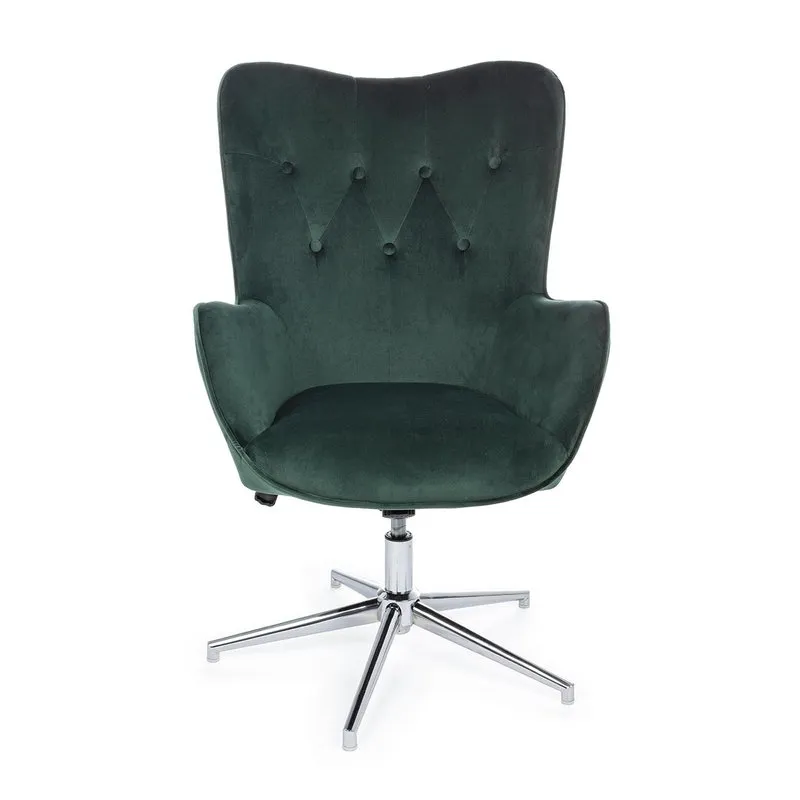 Bizzotto Poltrona Farida velluto verde
