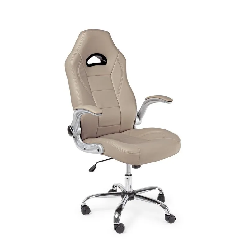 Bizzotto Poltrona ufficio con braccioli Boneville beige