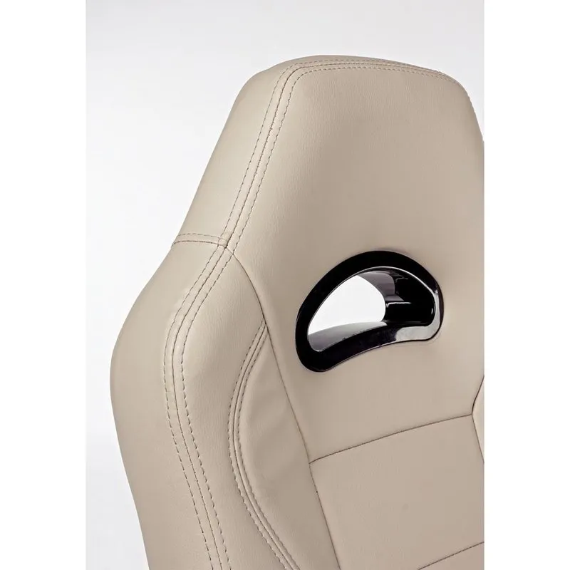 Bizzotto Poltrona ufficio con braccioli Boneville beige