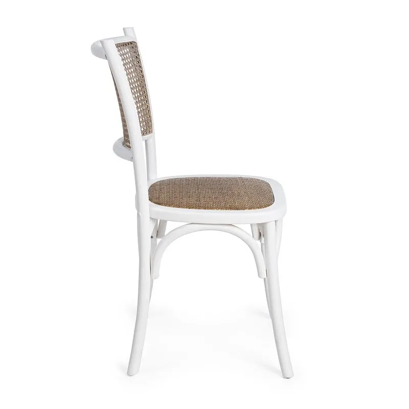 Bizzotto Sedia Carrel bianco