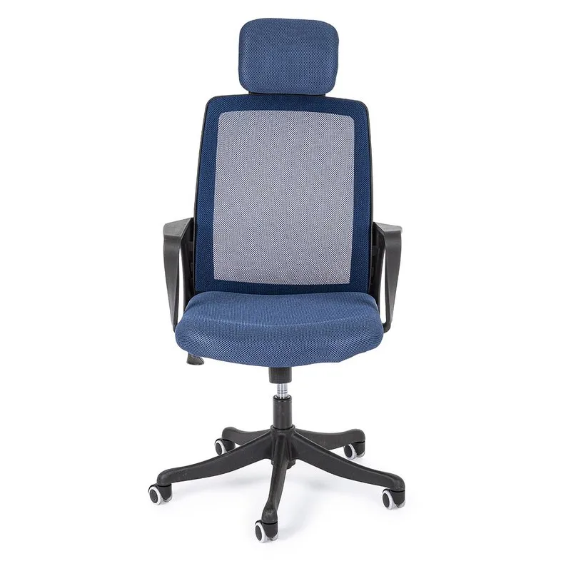 Bizzotto Sedia ufficio con bracciolo Laurent blu