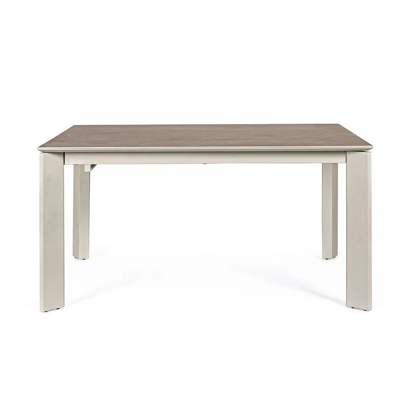 Bizzotto Tavolo allungabile Briva grigio-tortora 140-200x90