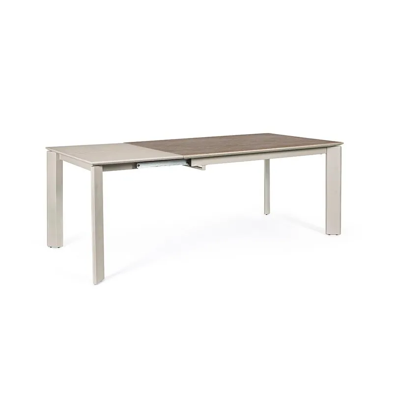 Bizzotto Tavolo allungabile Briva grigio-tortora 140-200x90