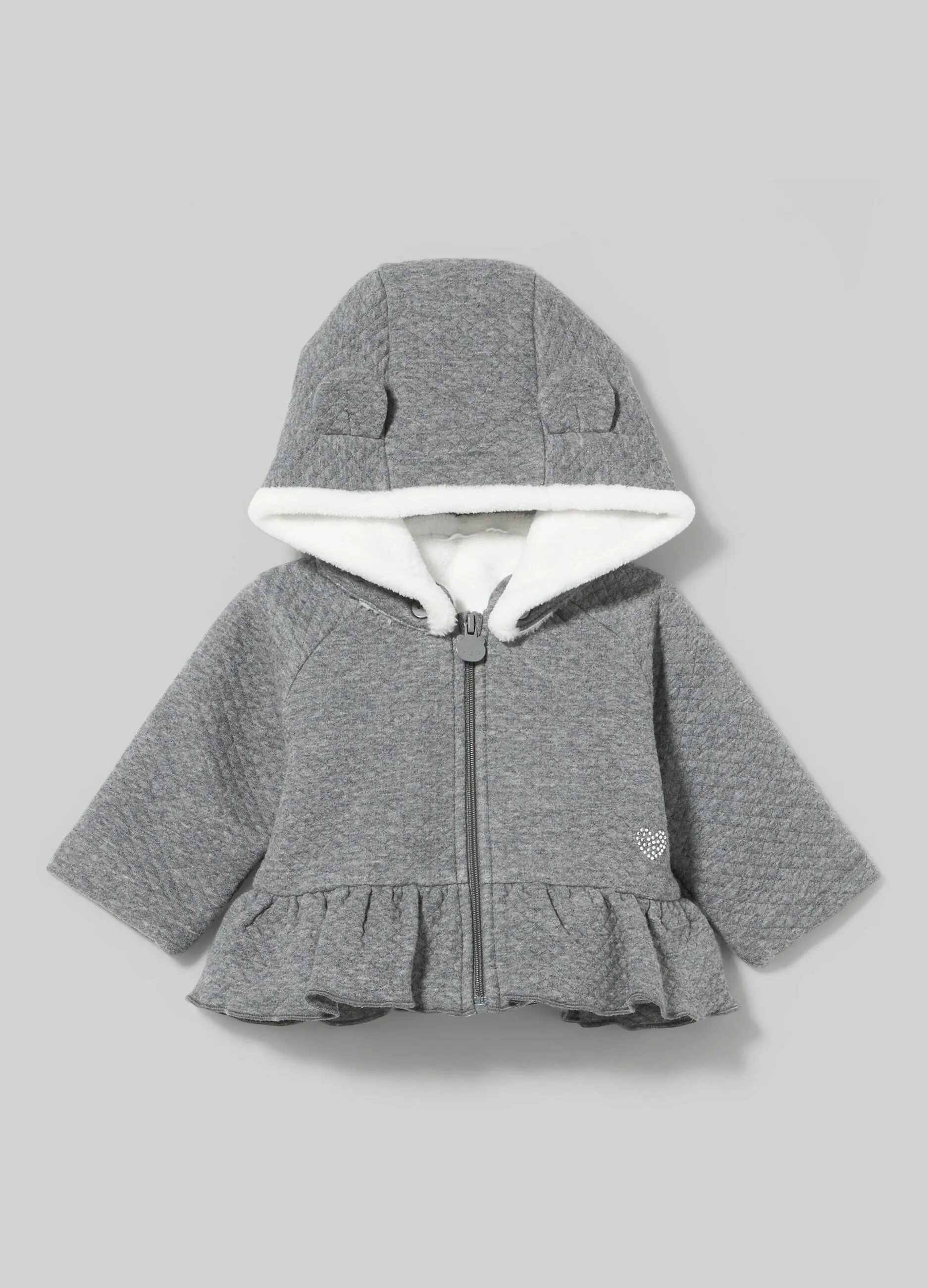 BLUKIDS  Cardigan in matelassé neonata