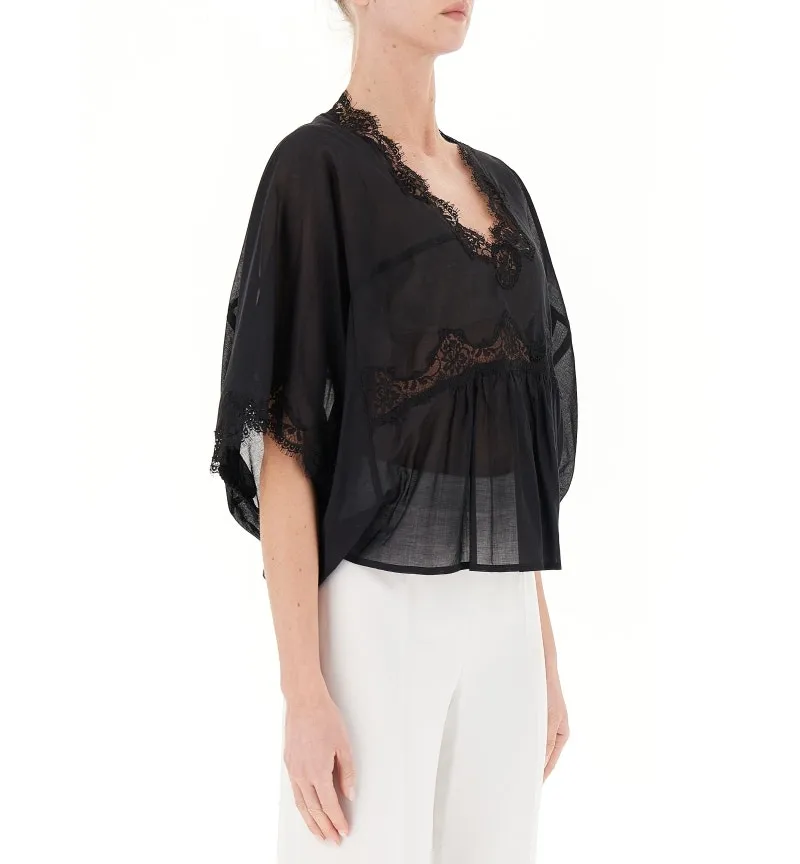 Blusa con pizzo