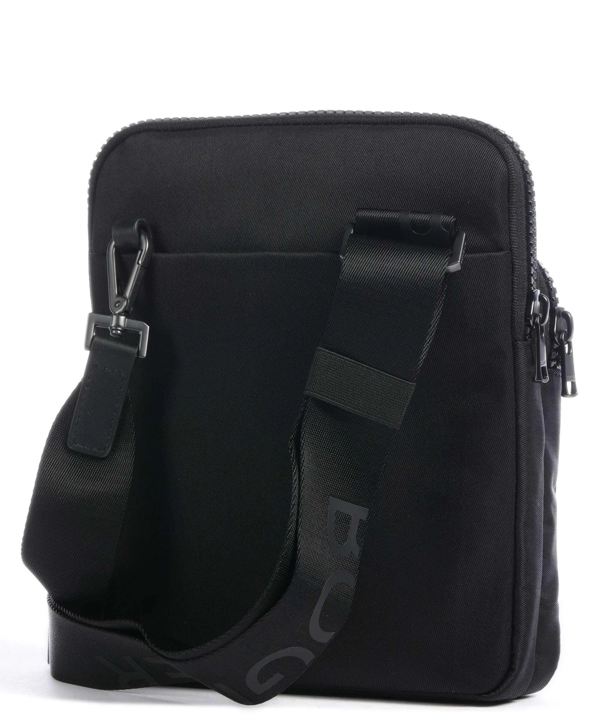  Bogner Nax Frank Borsa a tracolla nylon, pelle a grana fine nero  