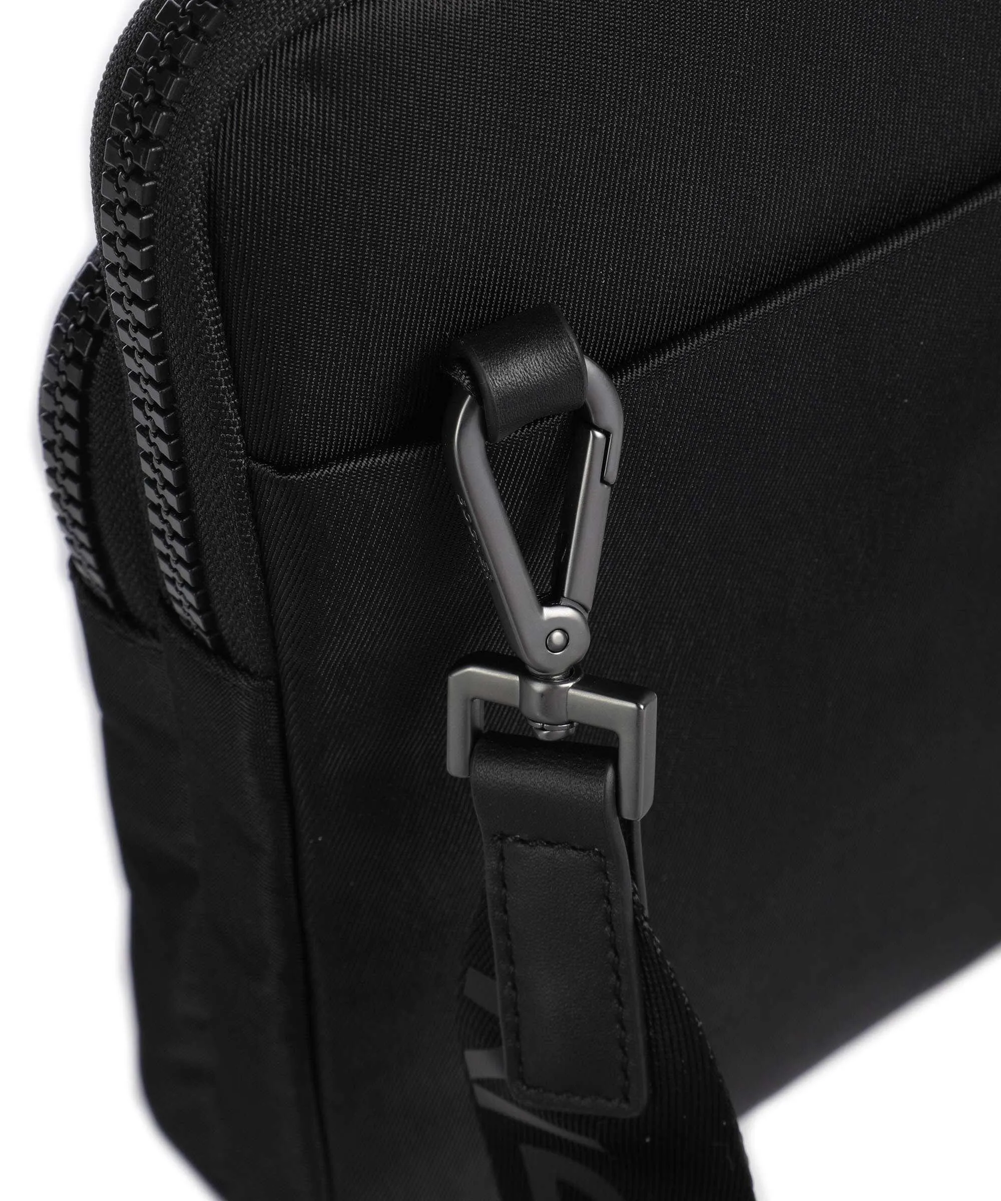  Bogner Nax Frank Borsa a tracolla nylon, pelle a grana fine nero  