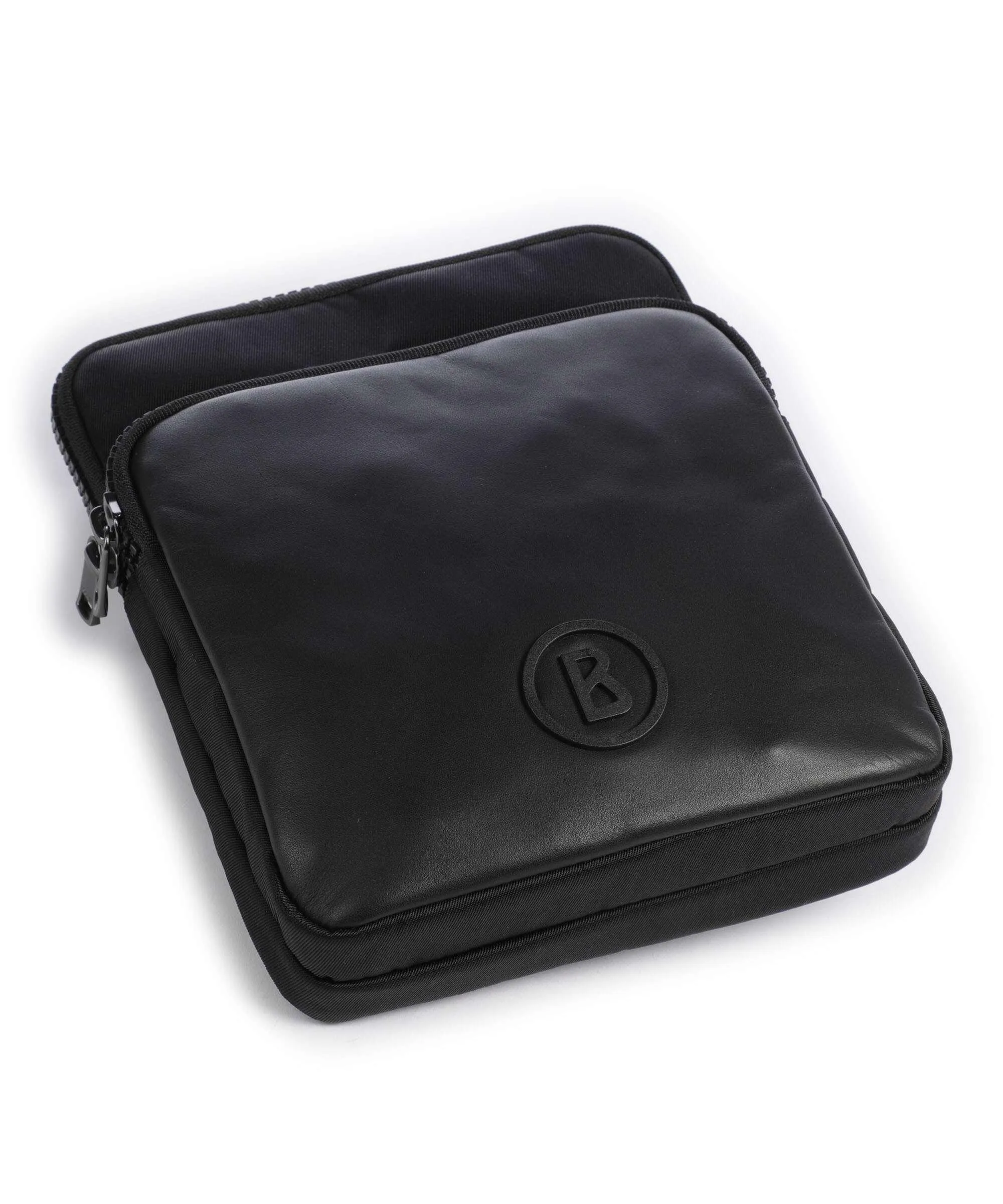  Bogner Nax Frank Borsa a tracolla nylon, pelle a grana fine nero  