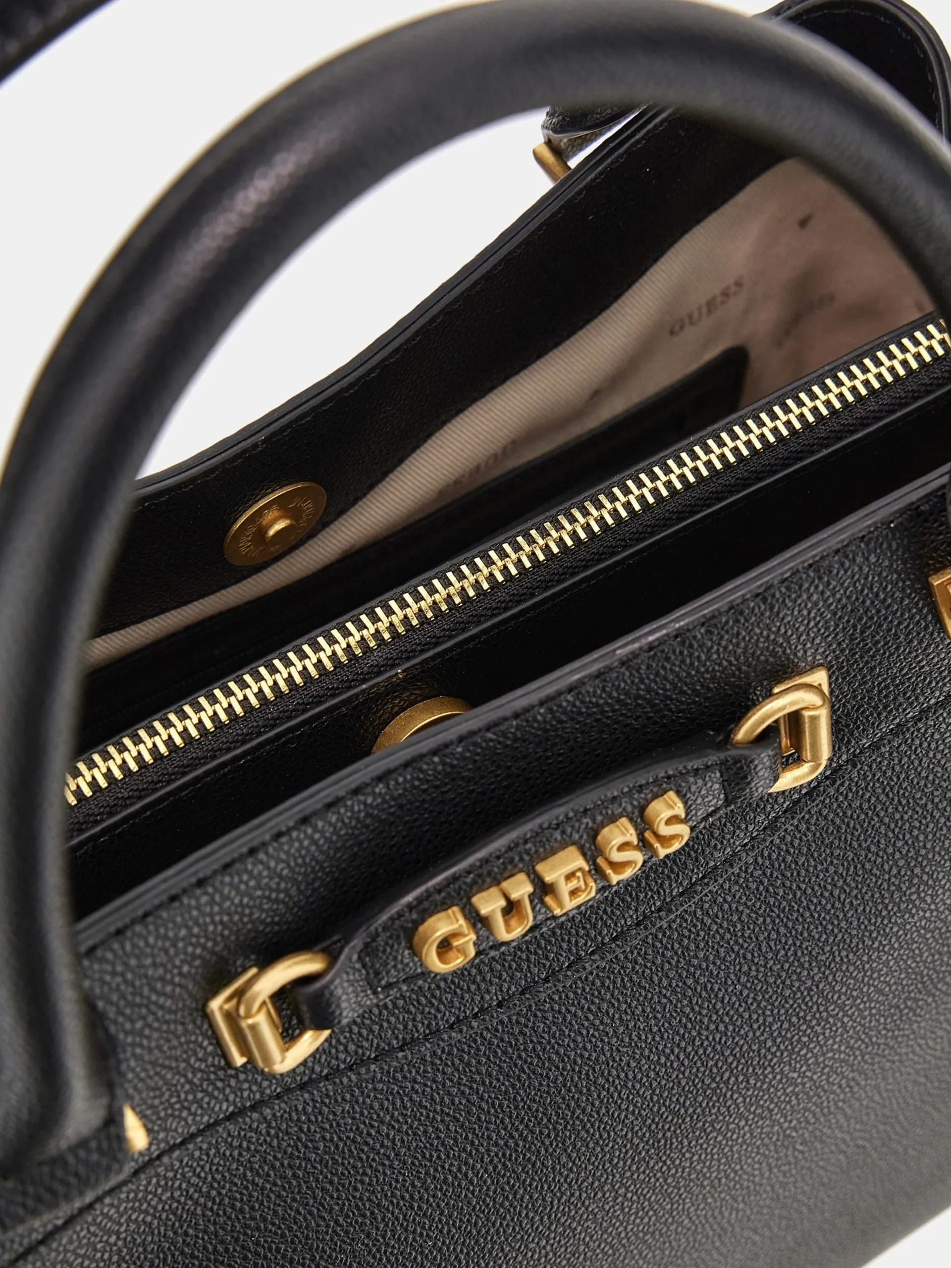 Borsa a mano emera charm logo guess