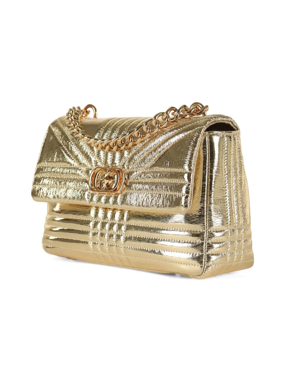 Borsa a mano in pelle laminata SHINY STEPHY Medium